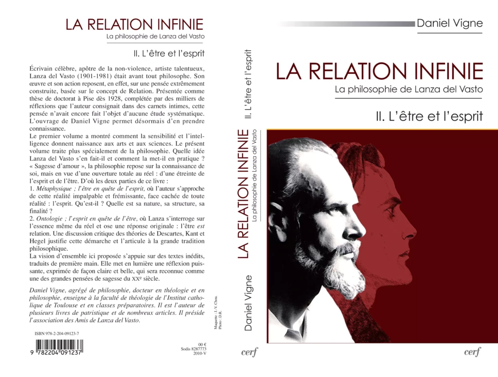 D. Vigne, La Relation infinie, vol. 2, - couverture