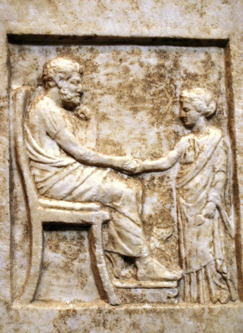 Stèle funéraire, musée du Louvre © D.Vigne 2013