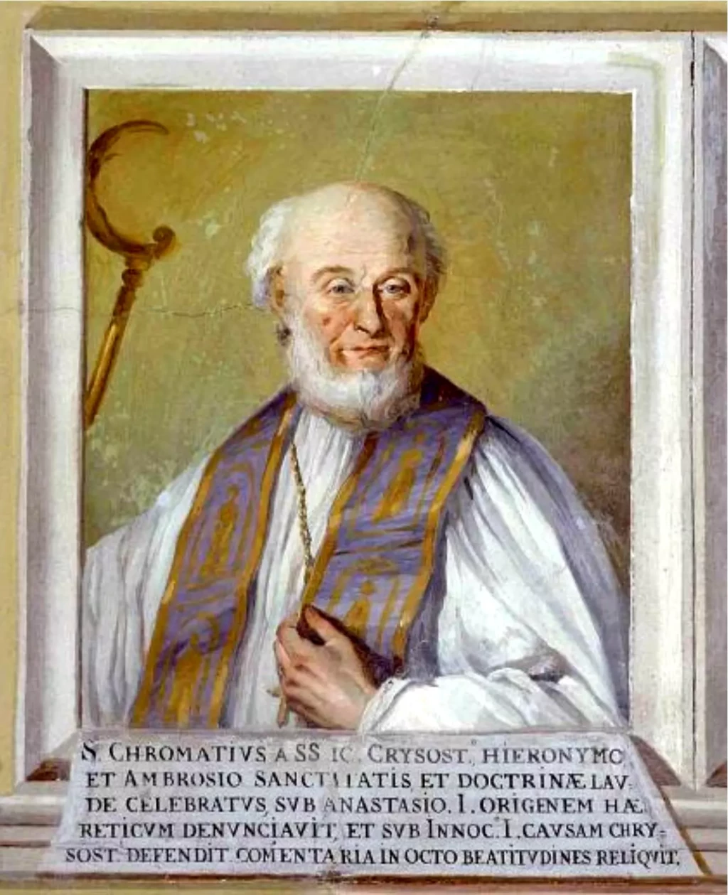 Chromace d'Aquilée (335-407), palais patriarcal d'Udine, Italie
