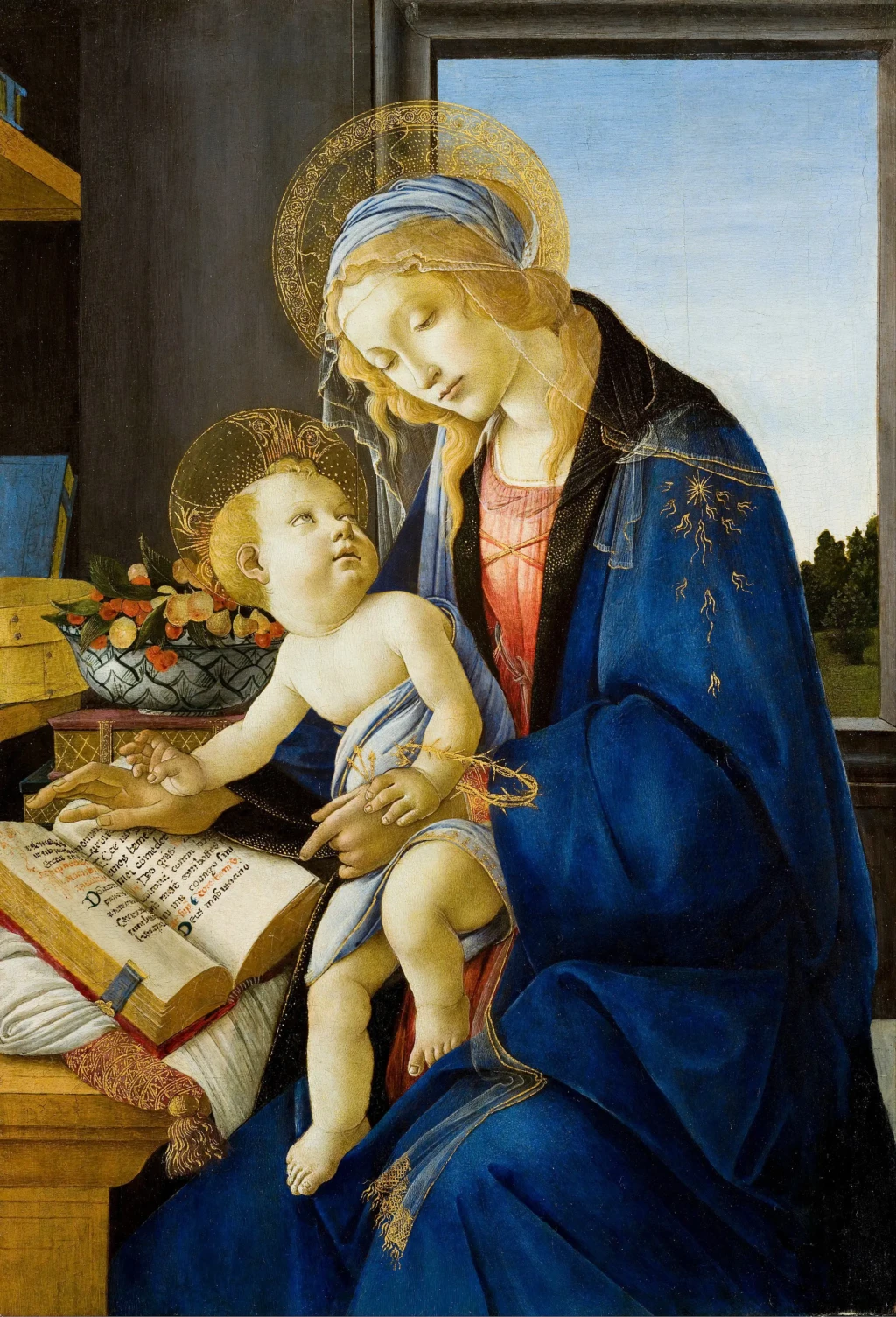 Botticelli, La Madone du livre (1480) - Musée Poldi Pezzoli, Milan