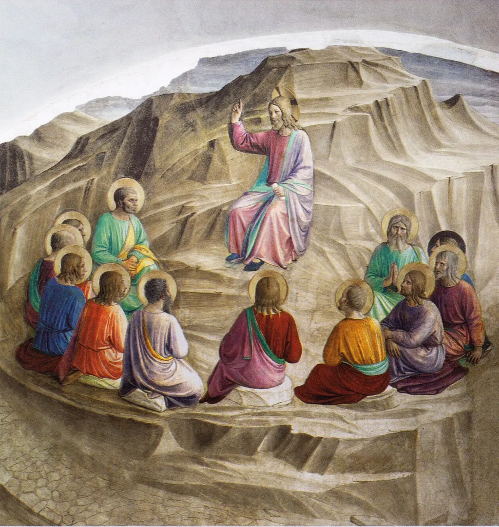 Le sermon sur la montagne, par Fra Angelico, couvent Saint-Marc, 1436