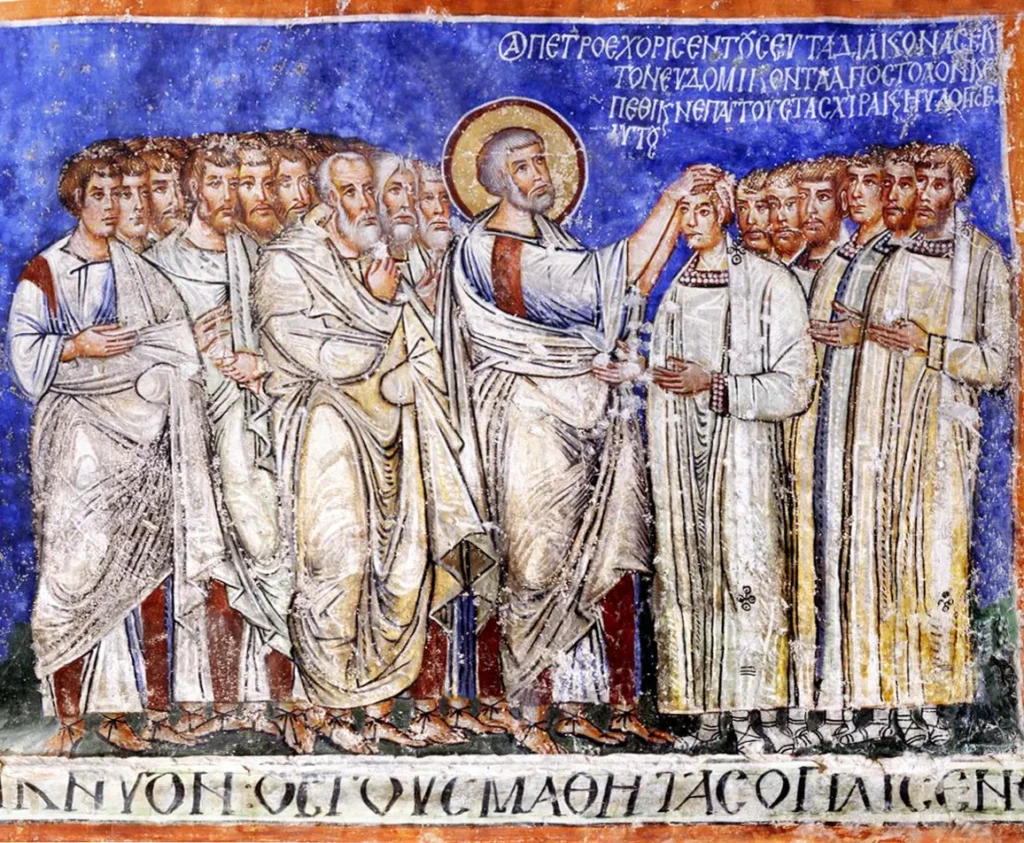 Les sept premiers diacres, église Tokali, Göreme, Turquie, v. 1200