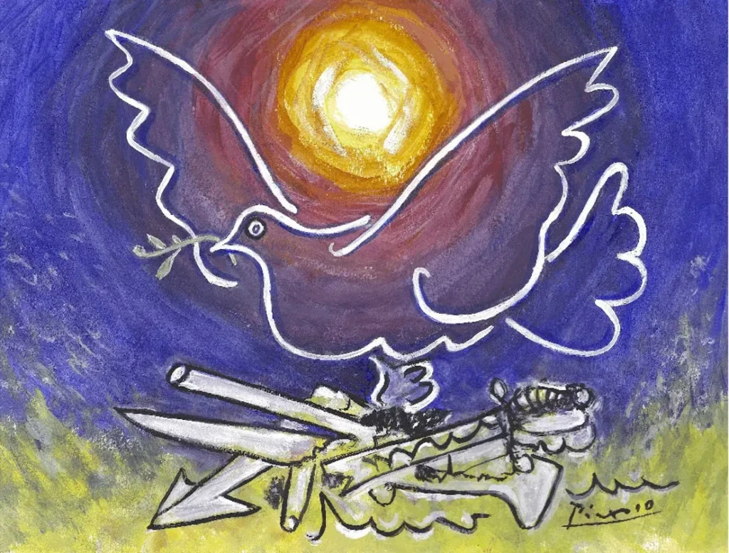 Picasso, Colombe de la paix, 1962